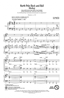 page one of North Pole Rock And Roll (Medley) (SATB Choir)