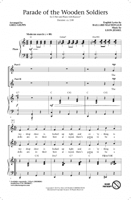 page one of Parade Of The Wooden Soldiers (arr. Greg Gilpin) (2-Part Choir)