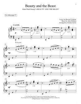 page one of Beauty And The Beast (arr. Glenda Austin) (Educational Piano)