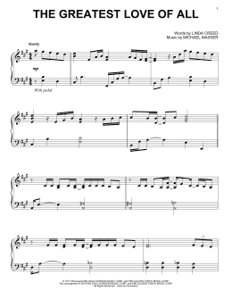 page one of The Greatest Love Of All (Piano Solo)