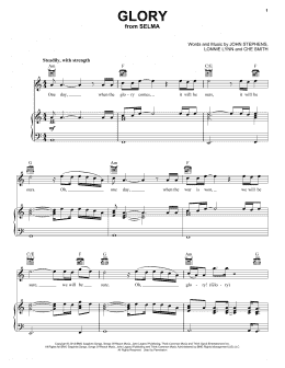page one of Glory (Piano, Vocal & Guitar Chords (Right-Hand Melody))