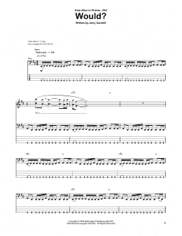 page one of Would? (Bass Guitar Tab)