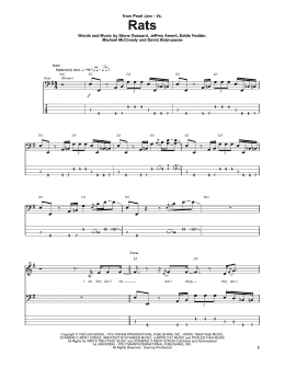 page one of Rats (Bass Guitar Tab)