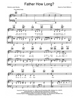 page one of Father How Long? (Piano, Vocal & Guitar Chords (Right-Hand Melody))