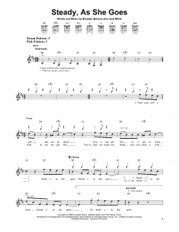 page one of Steady, As She Goes (Easy Guitar)