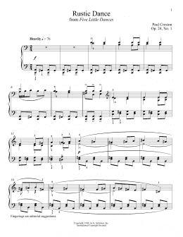 page one of Rustic Dance (Piano Solo)