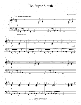 page one of The Super Sleuth (Educational Piano)