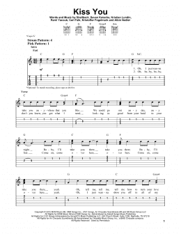 page one of Kiss You (Easy Guitar Tab)