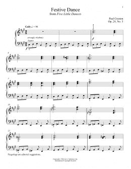 page one of Festive Dance (Piano Solo)