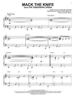 page one of Mack The Knife [Jazz version] (arr. Brent Edstrom) (Piano Solo)
