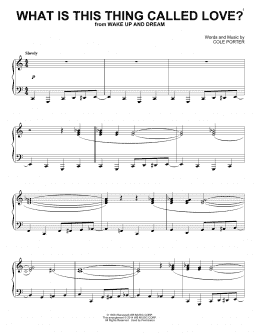 page one of What Is This Thing Called Love? (Piano Solo)