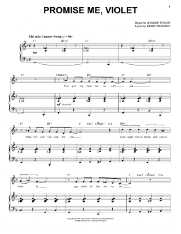 page one of Promise Me, Violet (Piano & Vocal)