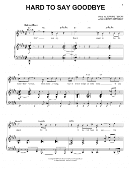 page one of Hard To Say Goodbye (Piano & Vocal)