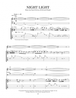 page one of Night Light (Guitar Tab)