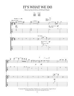 page one of It's What We Do (Guitar Tab)