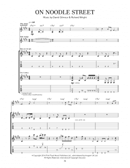 page one of On Noodle Street (Guitar Tab)