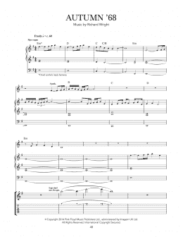 page one of Autumn '68 (Guitar Tab)