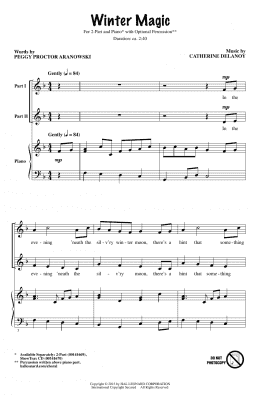page one of Winter Magic (2-Part Choir)