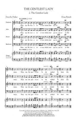 page one of The Gentlest Lady (SATB Choir)