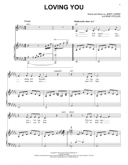 page one of Loving You (Piano & Vocal)