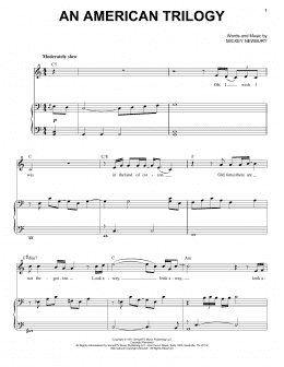 page one of An American Trilogy (Piano & Vocal)