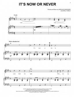page one of It's Now Or Never (Piano & Vocal)