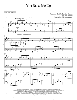 page one of You Raise Me Up (Educational Piano)