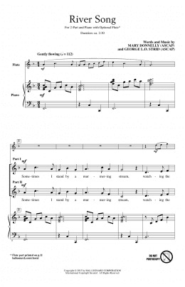 page one of River Song (2-Part Choir)