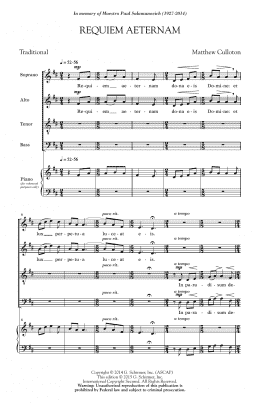 page one of Requiem Aeternam (SATB Choir)