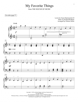 page one of My Favorite Things (Educational Piano)