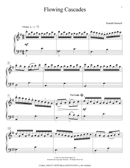 page one of Flowing Cascades (Educational Piano)
