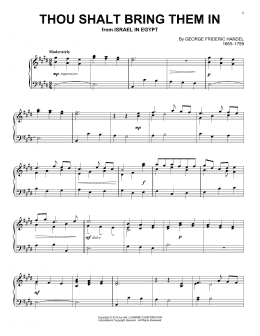 page one of Thou Shalt Bring Them In (Piano Solo)