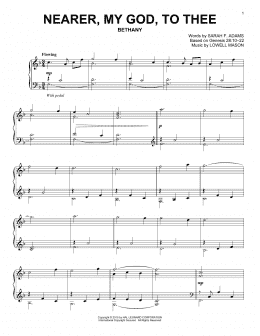 page one of Nearer, My God, To Thee (Piano Solo)