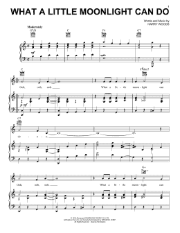 page one of What A Little Moonlight Can Do (Piano, Vocal & Guitar Chords (Right-Hand Melody))