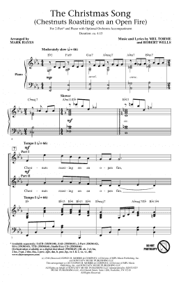 page one of The Christmas Song (Chestnuts Roasting On An Open Fire) (2-Part Choir)