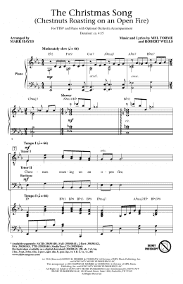 page one of The Christmas Song (Chestnuts Roasting On An Open Fire) (TTBB Choir)