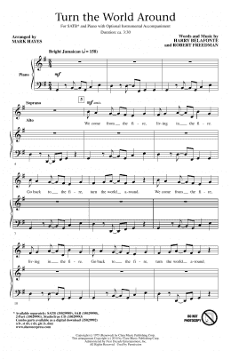 page one of Turn The World Around (SATB Choir)