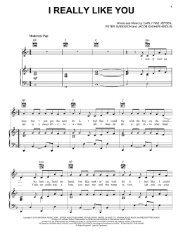 page one of I Really Like You (Piano, Vocal & Guitar Chords (Right-Hand Melody))