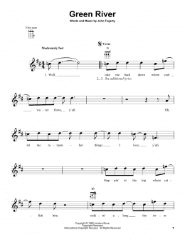 page one of Green River (Ukulele)
