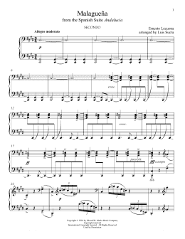 page one of Malaguena (Piano Duet)