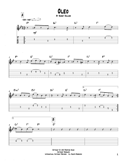 page one of Oleo (Solo Guitar Tab)