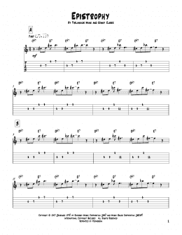 page one of Epistrophy (Solo Guitar)