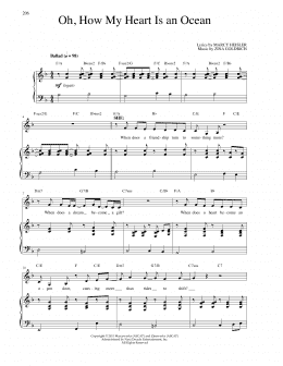 page one of Oh, How My Heart Is An Ocean (Piano & Vocal)