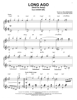 page one of Long Ago (And Far Away) [Jazz version] (arr. Brent Edstrom) (Piano Solo)