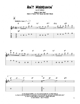 page one of Ain't Misbehavin' (Solo Guitar)