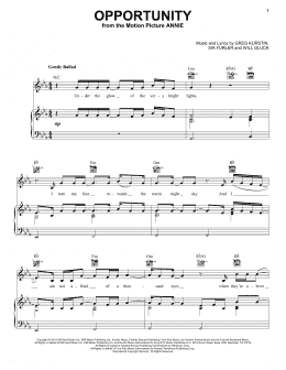 page one of Opportunity (Piano, Vocal & Guitar Chords (Right-Hand Melody))