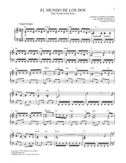 page one of El mundo de los dos (Piano Solo)