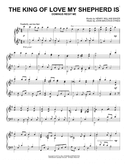 page one of The King Of Love My Shepherd Is (Piano Solo)