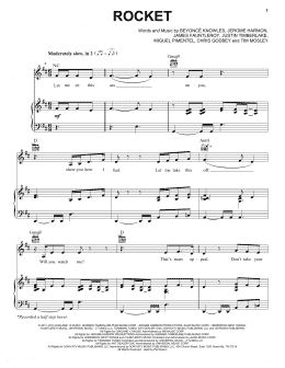 page one of Rocket (Piano, Vocal & Guitar Chords (Right-Hand Melody))