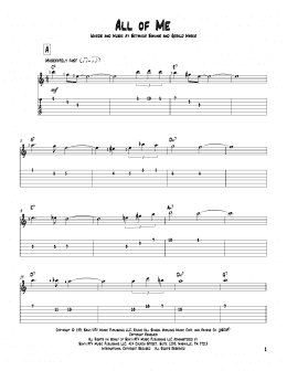 page one of All Of Me (Solo Guitar)